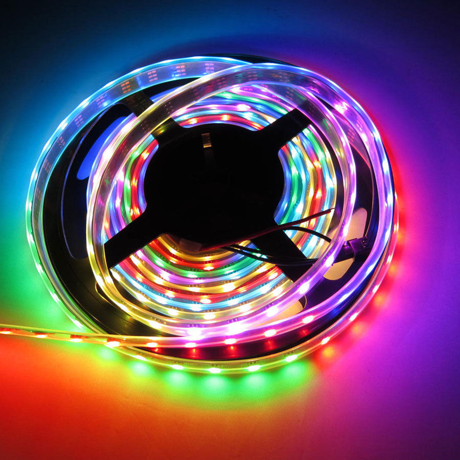 WS2811 DC5/12V Programmable LED Strip Lights, Addressable Digital Full Color Chasing Flexible LED Strips, Outdoor Waterproof, 150LEDs 16.4ft Per Reel By Sale WS2811 DC5/12V Programmable LED Strip Lights, Addressable Digital Full Color Chasing Flexible LED Strips, Outdoor Waterproof, 150LEDs 16.4ft Per Reel By Sale